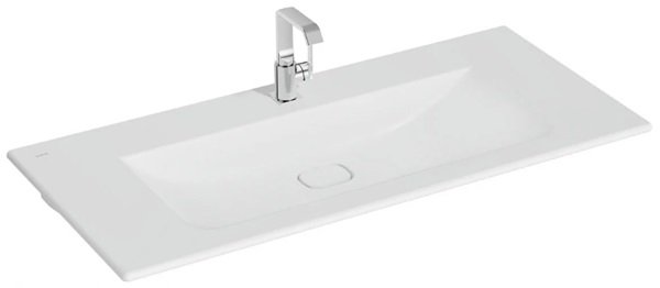 Vitra 7540B001-0001 Metropole Etajerli Lavabo 120 cm Mat Beyaz.